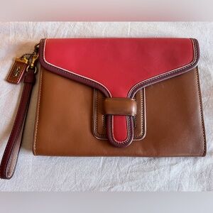 Coach Courier Wristlet In Colorblock